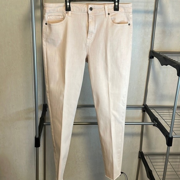 Pistola Denim Crop Jeans Peach Blush Pink Size 32 Casual Everyday - Picture 1 of 5